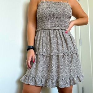 B&W leopard printed summer dress